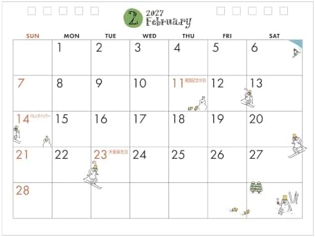 Midori 2027 Tabletop Calendar, M, Ojisan, 31410006 - Image 3