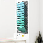 Gawerk 13-Tier Wall File Organizer Hanging Wall File Holder Wall Mount Paper Folder Organize - Image 5