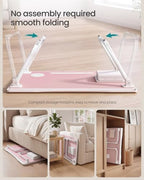 SONGMICS Foldable Lap Desk, Portable Bed Desk Table Tray w/Cup Holder Tray - Image 5
