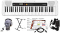 Casio CT-S200WE EPA 61-Key Premium Keyboard Package with Headphones, Stand, Power Supply, 6-Foot USB Cable and eMedia Instructional Software, White by Unknown