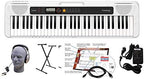 Casio CT-S200WE EPA 61-Key Premium Keyboard Package with Headphones, Stand, Power Supply, 6-Foot USB Cable and eMedia Instructional Software, White by Unknown