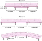 Pink Acrylic Dual Monitor Stand Riser，Adjustable Length Angle for 2Monitors - Image 6
