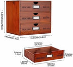 Large Wooden Drawers Wooden Box with Drawer Brown - Image 3