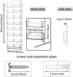 Lincia Acrylic Business Card Holder Wall Mount, 16 Pocket, 21.65'' x 7.87'' - Image 2