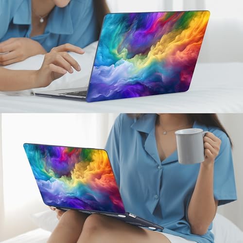 Mektron Case for 2026 MacBook Neo 13-inch A18 Pro chip A3404 Laptop Cover with 13-inch (Diagonal) Liquid Retina Display+ Keyboard Cover+ Screen Protector, Rainbow Cosmic - Image 7