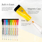 16" x 12" Double-Sided Magnetic White Board Dry Erase Board & 8 Colors Magnetic Dry Erase Markers - Image 6