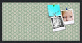 PinPix 36x18 inch Cork Bulletin Board. This Decorative Framed Pin Board Comes with Diamond Pattern in Green Design and Satin Black. Ideal for Home, Office Decor or School (PinPix-586) by PinPixBulletinBoards