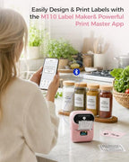 Phomemo M110 Label Maker Machine with 3 Tapes and Bag, 2 Inch Label Printer - Image 3