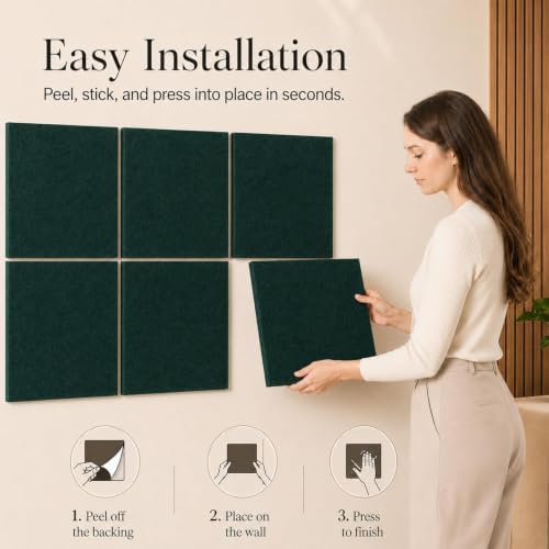 Felt Bulletin Board Tiles, Cork Board Alternative, 48 x 36 in - Image 4
