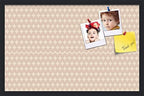 PinPix 28x18 inch Cork Bulletin Board. This Decorative Framed Pin Board Comes with Diamond Pattern in Light Pink and Cream Design and Satin Black. Ideal for Home, Office Decor or School (PinPix-294) by PinPixBulletinBoards