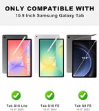 Keyboard Case for Samsung Galaxy Tab S10 Lite / S10 FE / S9 FE 10.9 Inch & S9 11 Inch Case with Keypad, Detachable Magnetic Key Board Cover with S Pen Holder for Galaxy Tablet S10 Lite 2025, Black - Image 2