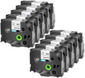 USUPERINK 10PK Compatible for Ptouch HSe-251 HSe251 HS-251 HS251 Black on White 23.6mm 0.92'' Heat Shrink Tubing for Wire Cable for PT-P710BTPT-P750WPT-P750WVP Label Maker Tape by USUPERINK