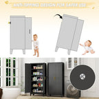 GAIOUS 71" Tall Metal Storage Cabinet with 2 Doors and 4 Adjustable Shelves - Image 6