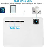 Mobile Rolling Desk, Small Standing Desk with Wheels,Portable Laptop Desk - Image 4