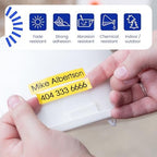 Brother Genuine P-Touch TZe Black Print on Yellow Label Tape (TZeS661), Strong Adhesive Laminated, ~1-1/2in x 26.2ft (36mm x 8m), for Select P-Touch Label Makers, Water-Resistant, Extra Strength - Image 4