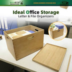 BAMOTTO CRAFTBAMBOO Large Lidded Bamboo Storage Bin 14.6”x10.2”x9.6” - Image 5