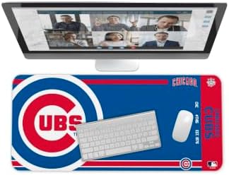 SOAR MLB Official Established Primary Logo Wordmark Home Office Desk Pad Mouse Pad Mat 35" x 16" (Chicago Cubs, Chicago Cubs) by OuterstuffFIFAWorldCup