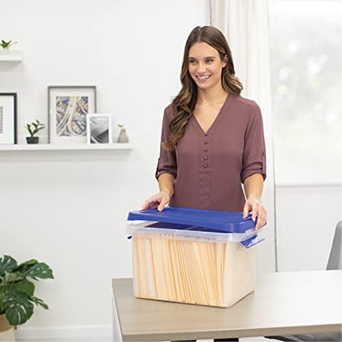 Bankers Box 20-Inch Heavy-Duty Plastic File Box, Letter - Image 6