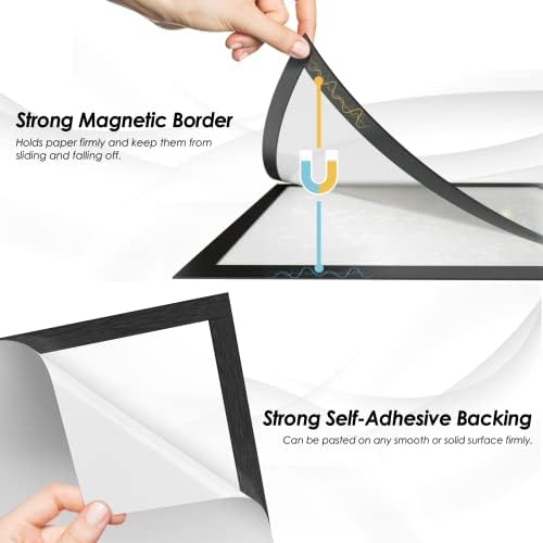 MaxGear Magnetic Sign Holder 8.5 x 11, Magnetic Paper Holder, 24 Pack - Image 3