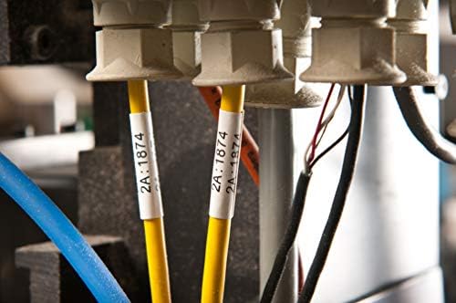 Brady PermaSleeve Heat Shrink Wire and Cable Labels for M610, M611, M710, BMP61, and BMP71 Printers - 0.187" Dia x 1", White. M6-187-1-342-WT - Image 3