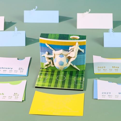 3D Weekly Calendar 2027 Creative Weekly Calendar tear away calendar C - Image 4