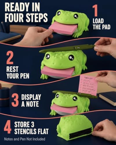 Note Toad Desk Organizer Sticky Holder For Three Inch Square Pads - Image 7