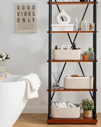 KALLAX Small Woven Storage Basket for Organizing, 13.5x9.5x5 inches, 3 Pack - Image 6