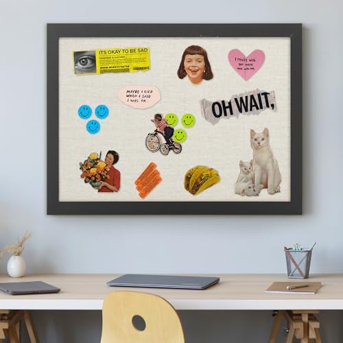 AKTOP 2-Pack Cork Bulletin Board with Linen 20" X 30", Vintage Black - Image 2
