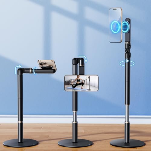 Angle Height Adjustable Magnetic Phone Stand for Desk [10"-25"] - Image 7