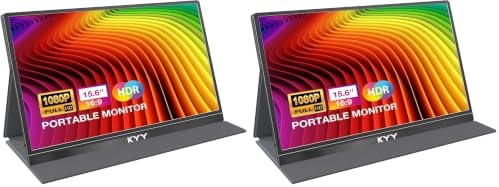 KYY Portable Monitor 15.6'' FHD 1080P USB C HDMI Gaming Monitor (Pack of 2) by KYYTechBringYourLifeMoreConvenientandBrilliant