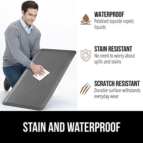 GORILLA GRIP Cushioned Antifatigue Kitchen Mat for Floor, 20x32, Gray - Image 4