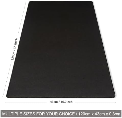 Black Mouse Pad Gaming, Mouse Pad Mat for Desk XXXXL 47.2” x 16.9” - Image 6