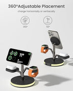 Wireless Charging Station, 3 in 1 Magnetic Magsafe Charger for Apple Device - Image 6