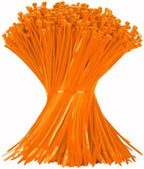 Armpow 12 Inch Zip Ties Orange 1000 PCS, 50 Lbs- Heavy Duty Tensile Strength, Nylon PA66 UV Resistant Cable Ties for Indoor and Outdoor Use - Ideal for object bundling and fastening by HighQualityTies