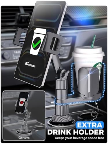 2-in-1 Tablet Cup Holder Mount, Extra Drink Holder for Car Truck iPad Stand - Image 2