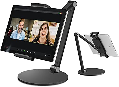 iPad Stand for Desk, Surface Pro Holder, Multi-Angle Adjustable Tablet Stand Holder for 4.7''- 13'' Screen Microsoft Surface Series, iPad Series,Samsung Galaxy Tabs,Amazon Kindle Fire, Etc. (Black) by Inifispce