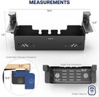 VIVO Black Clamp-On Flip-Open 19 in Cable Management Box, DESK-ACMB20-C - Image 4