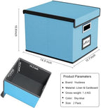 File Organizer Box with Lids, Collapsible File Folder Organizer - Image 6
