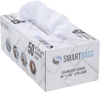 Arkwright Smart Rags Microfiber Cleaning Cloths Bulk, Case of 400, Lint Free 215 GSM Reusable Towels for Auto, Office and Household Cleaning, 16 x 16 in, White by Arkwright