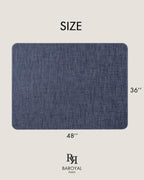 BARoyal Office Chair Mat for Hardwood Floor Under Desk Computer Rolling Chair Mat for Wood/Tile Floor Heavy Duty PVC Plastic Hard Floor Protector 36" x 48"(Oasis Blue) - Image 6