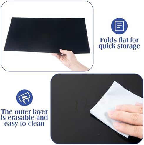 24 Pcs Privacy Folders for Students Testing, Stylish, Black - Image 4