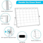 ONAVIA Desktop Weekly Calendar Whiteboard with Stand,16x12 Dry Erase Board - Image 2