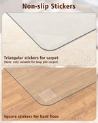 Soimeat Hard Frosted Office Chair Mat for High Pile Carpet & Hardwood Floor - Image 4