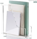 YUXUN Acrylic Magazine File Holder,Clear Desk Organizer File Holder Stand for File/Magazine/Binders/Notebook/Envelopes,Multi-purpose Coloring Comic Book Storage for Home/Office/Classroom Organization - Image 3