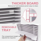 SONGWAY 12x12 Paper Storage Organizer - 13 Tier Desk File Organizer with Adjustable Shelves, Letter Mail Tray, 12x12 Stackable Scrapbook Paper Storage Cube for Home Office Classroom (Pack of 2) - Image 2