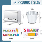 Yaocom Stainless Steel Pencil Dispenser Kit for Classroom,Silver - Image 2