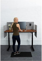 Stand Up Desk Store ReFocus Clamp-on Acoustic Desk Divider Privacy Panel that Reduces Noise and Visual Distractions (Cool Gray, 47.25" X 23.6") - Image 4