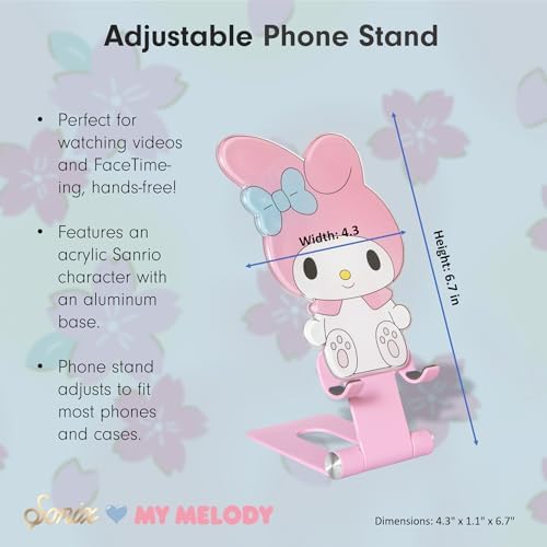 Sonix x Sanrio Character Phone Stand | Adjustable Cell Phone Holder, Desk Stand, Dock | My Melody - Image 5