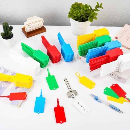 500 PCS Plastic Shipping Tags 1.46" x 2.48" Waterproof Tags Multicolored - Image 6
