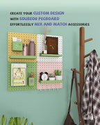 Metal Pegboard Combination Kit 4 Pack Peg Board and 26 Accessories - Image 6